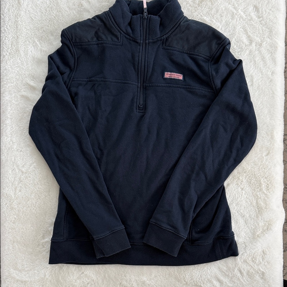 Vineyard Vines Navy Quarter-Zip Pullover